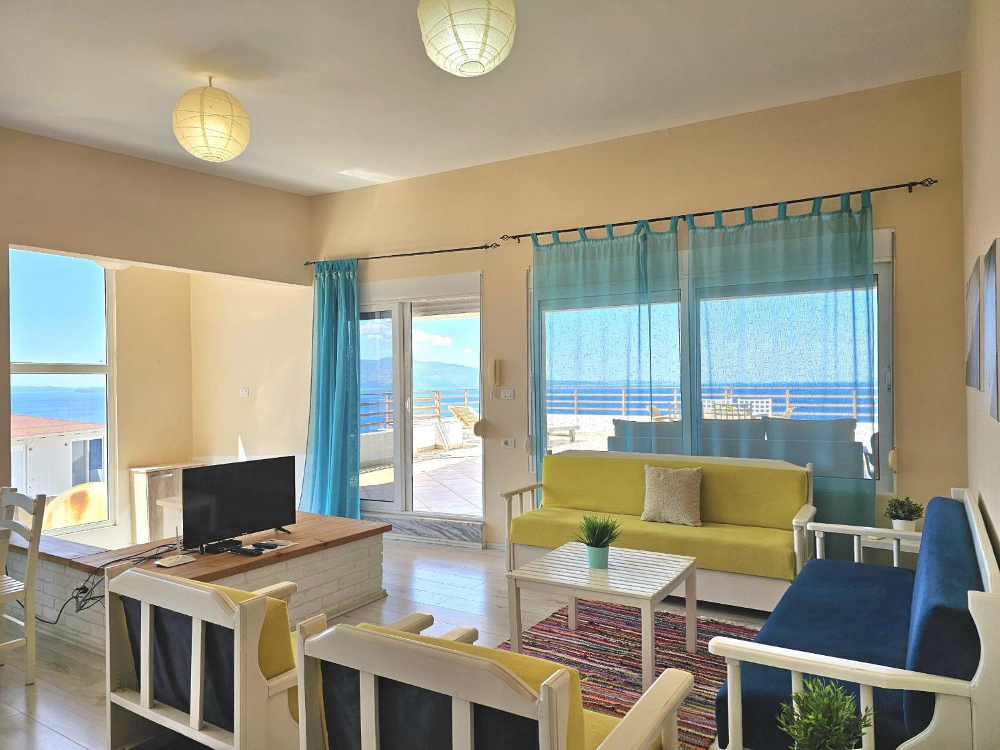 Sunset Penthouse Apartment ซารานเดอ ภายนอก รูปภาพ